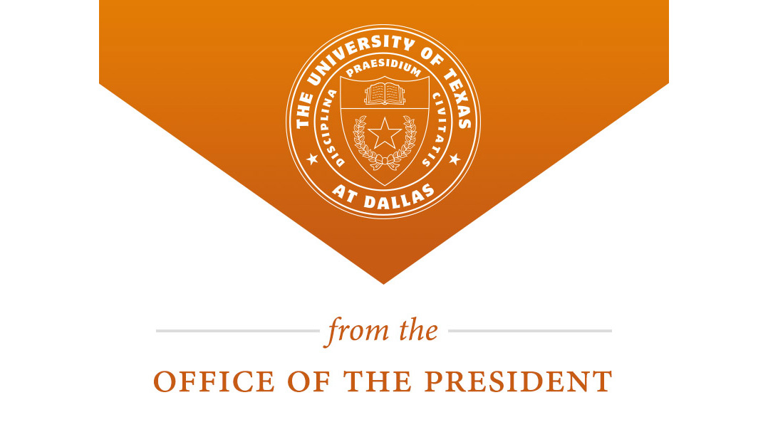 University Seal. From the Office of the President